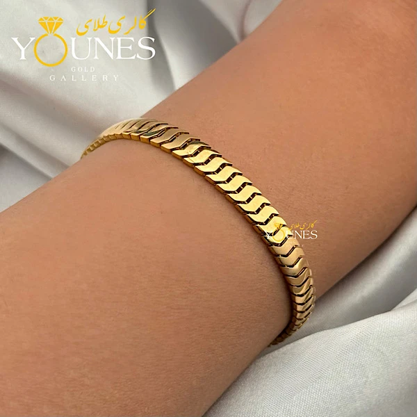 دستبند تمام طلا رولکس موج دار